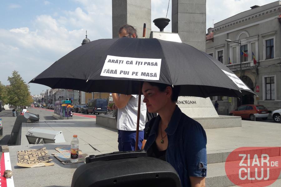 Protest vegani Cluj